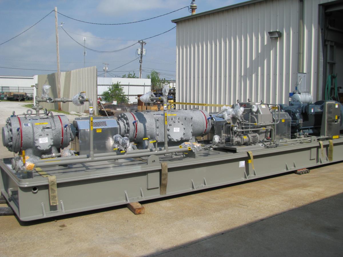 Large Two-Stage Fuller Rotary Vane System for Landfill Remediation