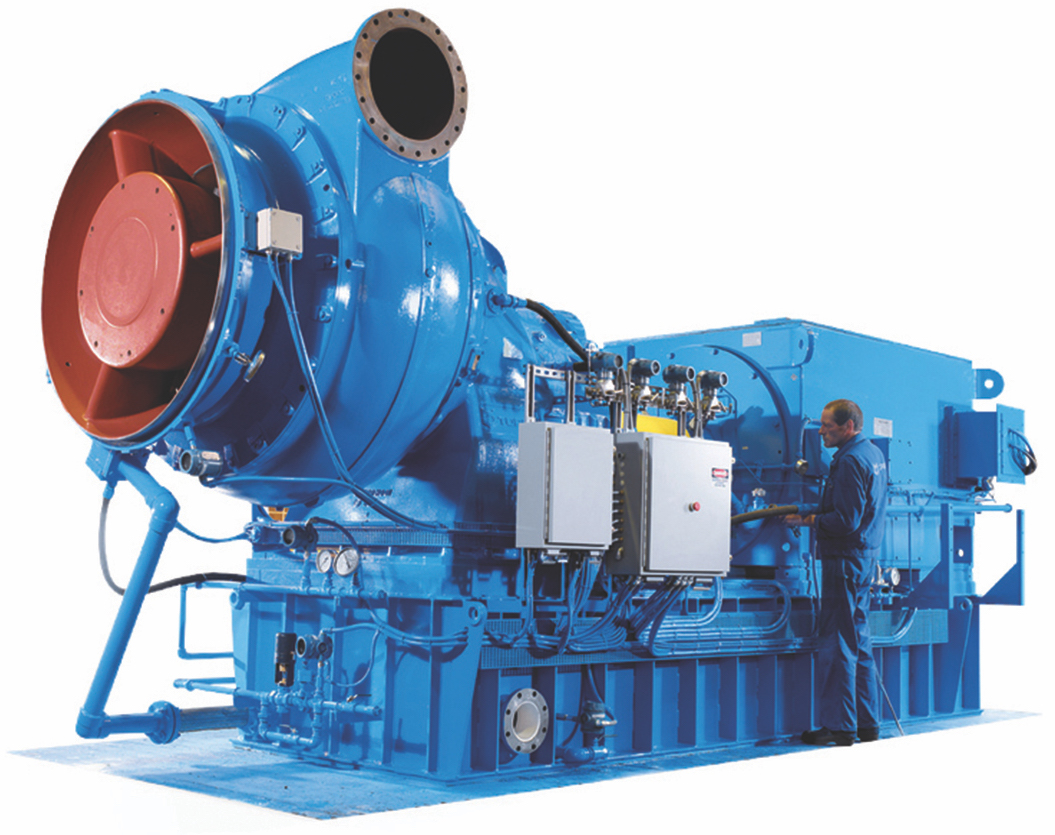 Centrifugal blower for large flow