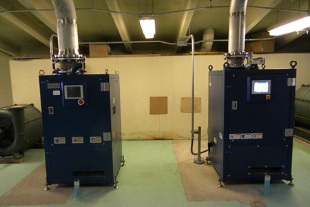 Aerzen TB100 turbo blowers at the Blue RiverWastewater Treatment Plant